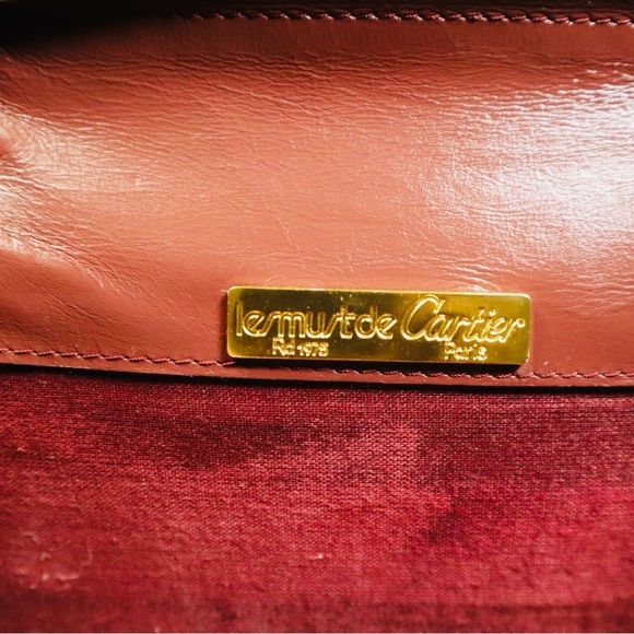 Cartier Must De Cartier Leather Clutch Bag Leather Clutch Bag in Good condition - Picture 10 of 16